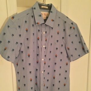 Original Penguin Short Sleeve Button Down Shirt